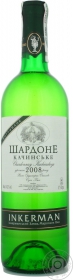 Вино біле сухе Шардоне Качинське Інкерман 0,75л
