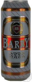 Пиво світле пастерезоване Barrys 4% 0,5л