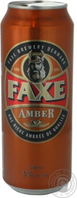 Пиво Faxe amber з/б 0,5л