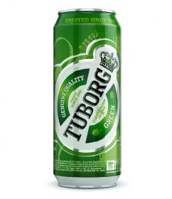 Пиво світле Tuborg Green 4,6% залізна банка 0,5л