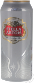 Пиво Stella Artois светлое 4.8% 500мл Украина