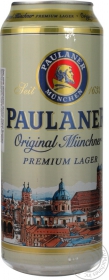 Пиво світле Paulaner Оріджінал залізна банка 0,5л