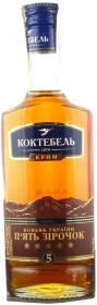 Коньяк Коктебель 5* 42% 0,25л