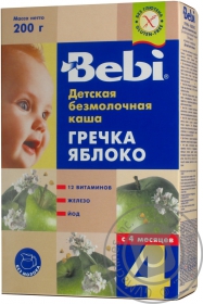 Каша гречана Bebi яблуко 200г