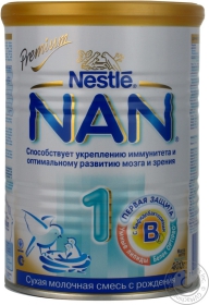 Суміш молочна Nestle Нан 1 залізна банка 400г