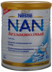 Сіміш молочна Нан безлактозна Nestle 400г