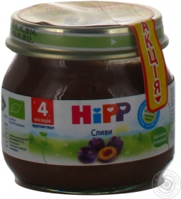 Пюре фруктове Hipp Сливи 80г