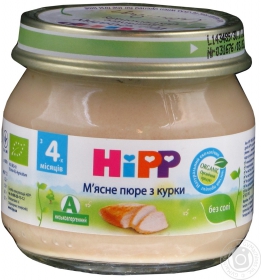 Пюре м&#39;ясне Hipp з курки 80г