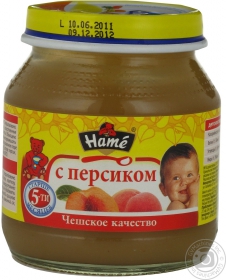 Пюре Hame персикове 125г