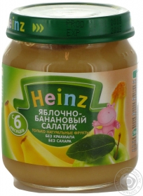 Пюре Heinz яблучно-банановий салатик 120г