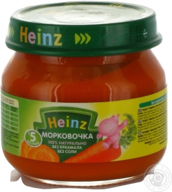 Пюре Heinz морквочка 80г