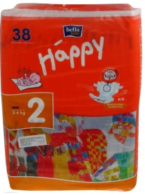 Підгузники Bella Happy Mini 3-6кг 38шт