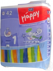 Підгузники Bella Happy NewBorn 2-5кг 42шт