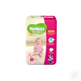 Підгузники Huggies Ultra Comfort 4 8-14кг для дівчат 19шт