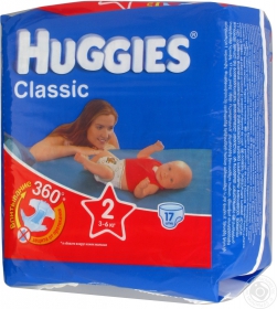 Підгузники Huggies Classik 2 3-6кг 18шт