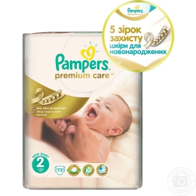 Підгузники Pampers Premium Care 2 Mini Економ 72шт