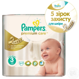 Підгузники Pampers Premium Care Midi 27шт