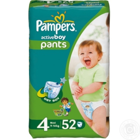 Підгузники Pampers Activ Boy Maxi 52шт