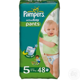 Підгузники Pampers Activ Boy Junior 48шт