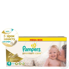 Підгузники дитячі Pampers Prem Care Maxi Мега-серія 104шт