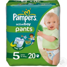 Підгузники Pampers Activ Boy Junior 20шт