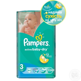 Підгузники Pampers ML VP 3 Midi 62шт