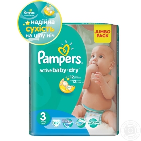 Підгузники Pampers ML JP 3 Midi 82шт