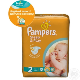 Підгузники Pampers Sleep&amp;Play 2 Mini 3-6кг 18шт