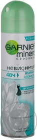 Дезодорант Garnier Mineral Невидимый Ледяная свежесть для женщин 150мл Россия