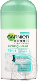 Дезодорант Garnier Mineral Невидимый Ледяная свежесть для женщин 40мл Украина