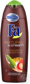 Гель для душа Fa Natural&amp;Cream Макадамія і зелена кава 250мл