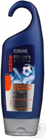 Гель для душа Eveline Men extreme Q10+R 3 в 1 Active 250мл