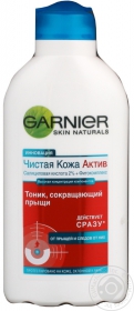 Тонік для зменшення появи прищів Garnier Чиста Шкіра Актив 200мл