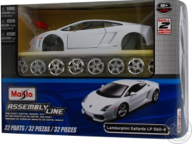 Автомодель збірна 1:24 Lamborghini Gallardo LP560-4 Maisto 39291 white