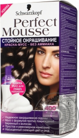 Фарба-мус Perfect mousse 400 темний каштан