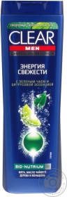 Шампунь для чоловіків Clear енергія свіжості 400мл