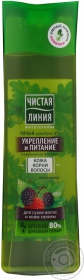 Шампунь д/сух. вол. Чистая Линия Зміцнення і живлення 400мл