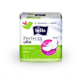 Прокладки гігієнічні Bella Perfecta Green Dr. з крильцями 10шт