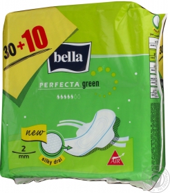 Прокладки гігієнічні Bella Perfecta Green Extra Soft 30+10шт