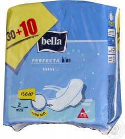 Прокладки гігієнічні Bella Perfecta Blue Extra Soft 30+10шт