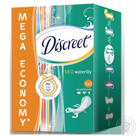 Прокладки щоденні Discreet Deo Water Lily Quatro 100шт