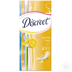 Прокладки щоденні Discreet Multiform Deo Summer Fresh Single 20шт