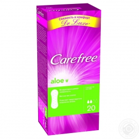 Прокладки щоденні Carefree Aloe 20шт