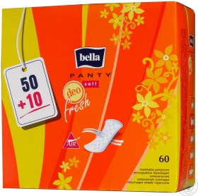 Прокладки щоденні Bella Panty Soft Deo Fresh 50+10шт