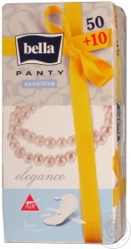 Прокладки щоденні Bella Panty Sensitive Elegance 50+10шт