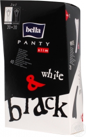 Прокладки щоденні Bella Panty Slim white+black 40шт