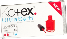 Тампон Kotex Ultra Sorb Silky Cover mini 16шт