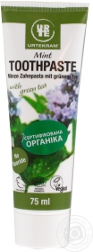 Зубна паста Urtekram Органічна Зелений чай м&#39;ята 75мл