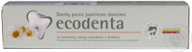 Зубна паста Ecodenta екологічна для чутливих зубів з екстрактами ромашки,алоє і Kalident 100мл
