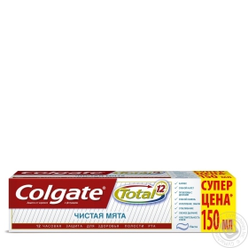 Зубная паста Colgate Тотал чистая мята 150мл Китай